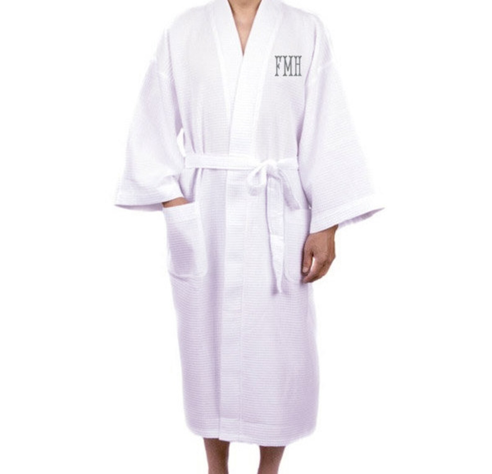 Monogram Mens Robes Groomsmen Robe Mens Bathrobe Mens Cotton Etsy