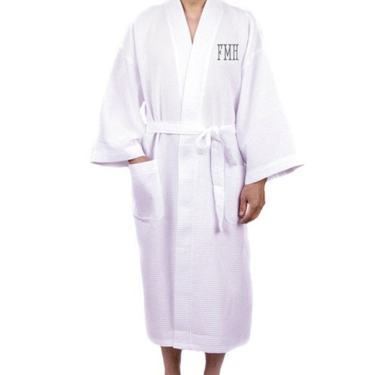 Monogram Mens Robes Groomsmen Robe Mens Bathrobe Mens Cotton Etsy