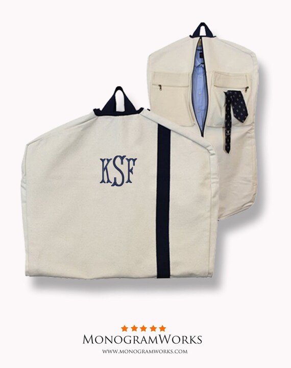 Garment Bag Personalized With A Monogram