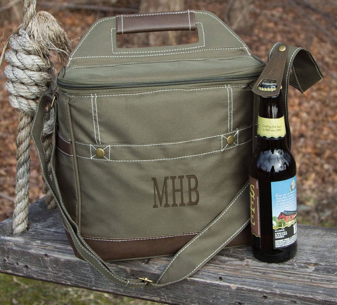 Craft Beer Tote Personalized Groomsmen Gift Beer Cooler Bag Etsy