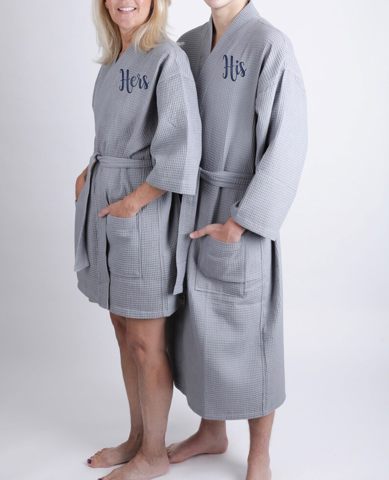 His and Her Robes Set of 2 Robes Wedding Gift Anniversary Gift Etsy