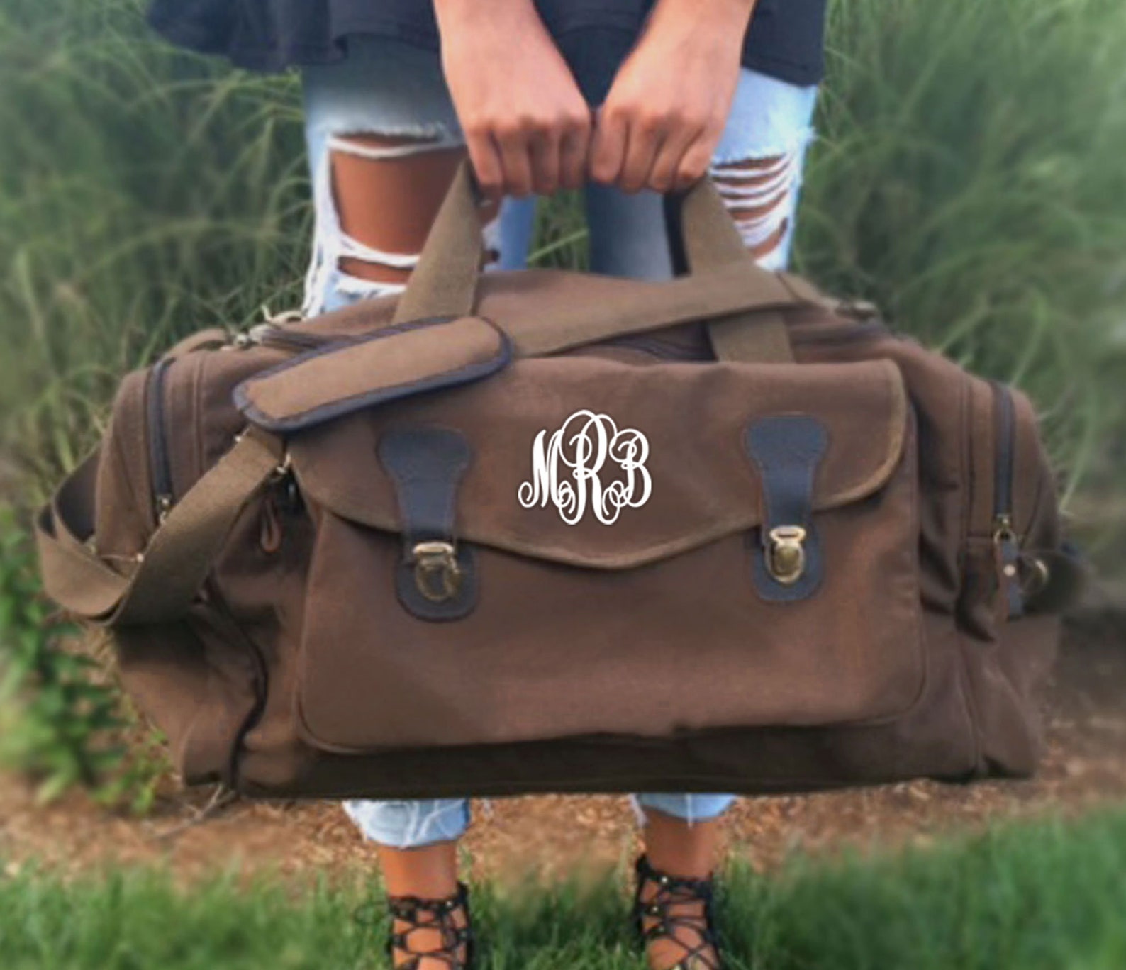 Personalized Travel Bag Set Valentines Day Gift for Wife Etsy