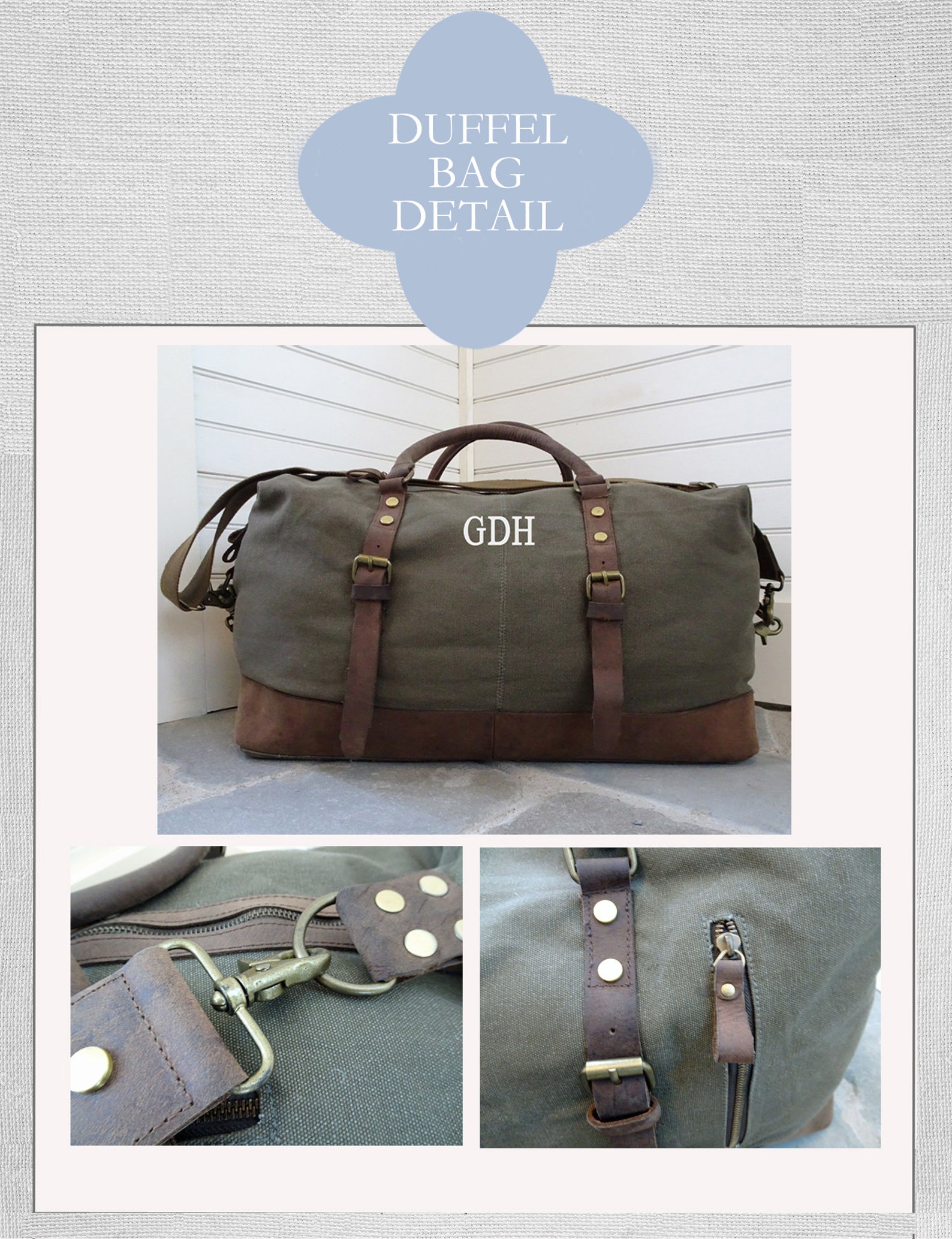 Duffel Bag Dopp Kit Groomsmen Gift Duffle Bag Weekender Bags Etsy