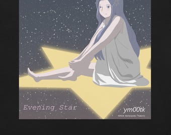Evening Star – Celestial Anime Art Tee | ym00tk