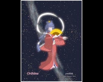 Orihime – Celestial Anime Art Poster | ym00tk