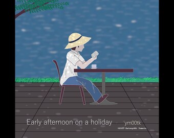 Early Afternoon On A Holiday – Square Art Poster | ym00tk