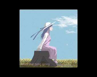 Winds That Bring Spring – Square Canvas Art | ym00tk