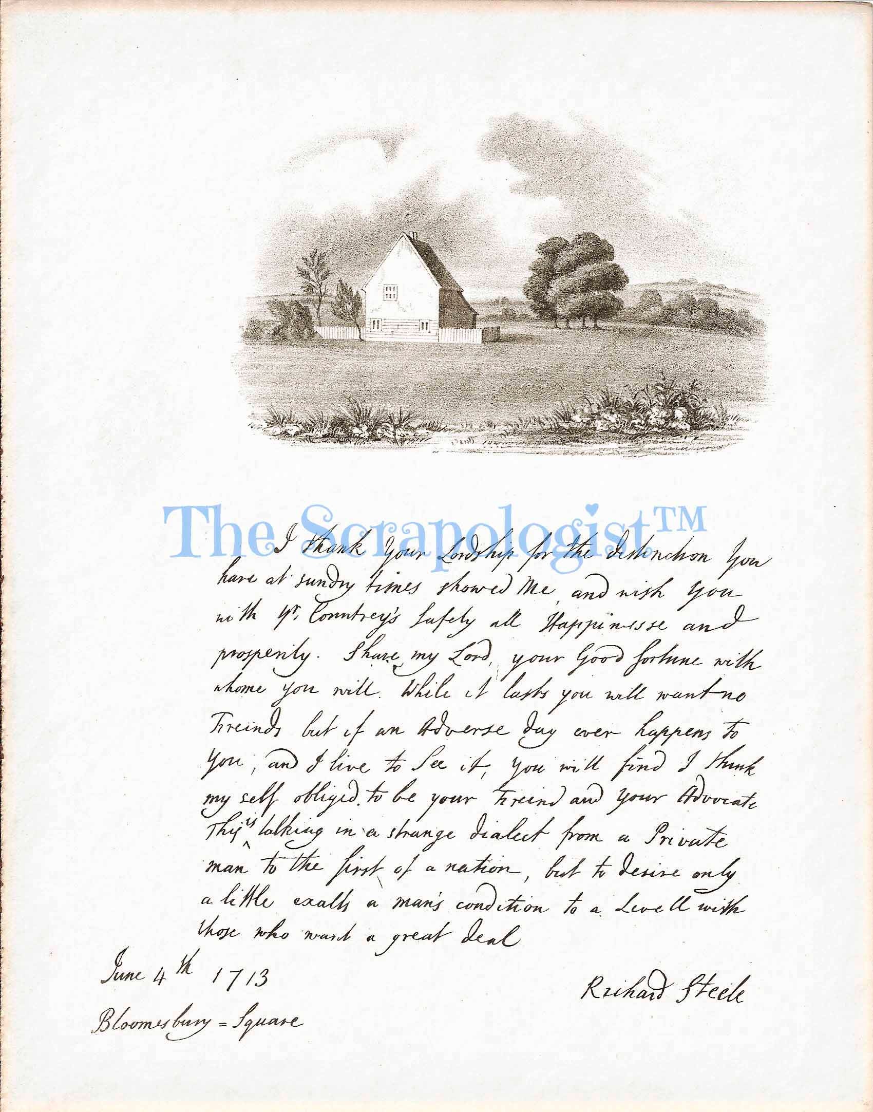 Old Colonial Script Vintage Script Ephemera: Historic Letters, Documents (digital Download ...