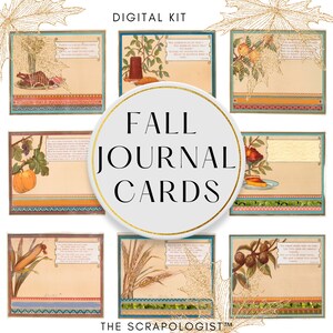 Vintage Herbst Junk Journal Kit, Herbst Ernte Ephemera, Verwendung als Taschen oder Journal Karten | Digitaler Download, Printable