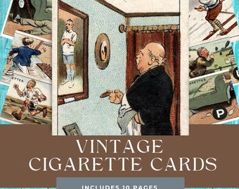 pirate cigarette cards Pirates of the Spanish Main Cigarette Collecting Cards Digital Download Set  1 for Junk Journals, Collages, Scrapbooking & Craft Projects