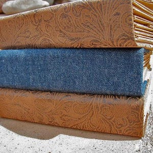 Create an Album - Premade Blank Mini Album, Faux Leather Spine - You Decorate it