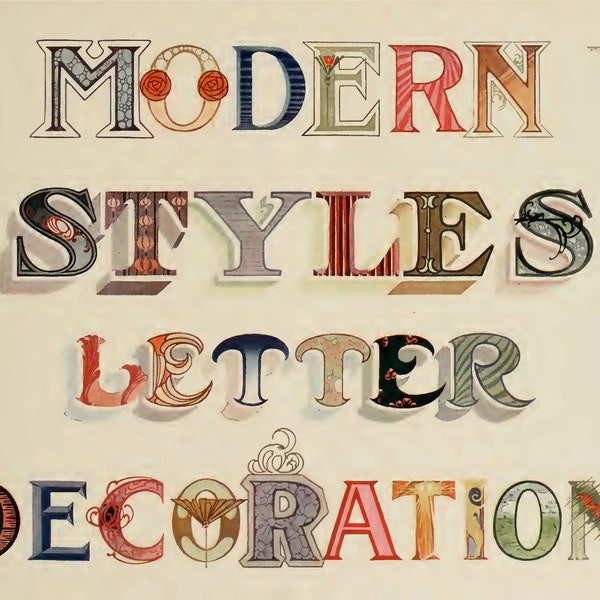 Art Deco Alphabet Stencils - Etsy