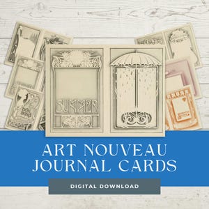 Journal Cards to Fussy Cut, Junk Journal Collage Kit  | Digital Download