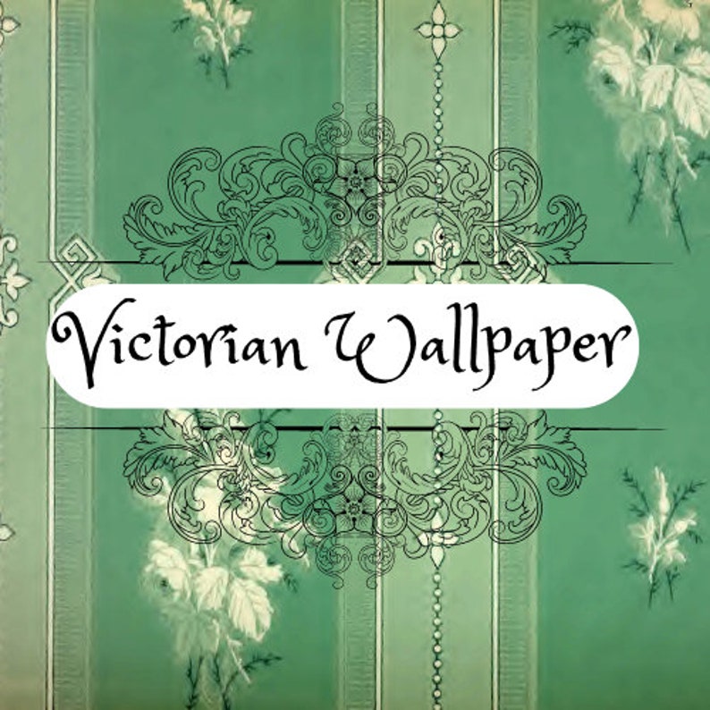 Victorian Floral Wallpaper Arsenic Green Scheele's Etsy
