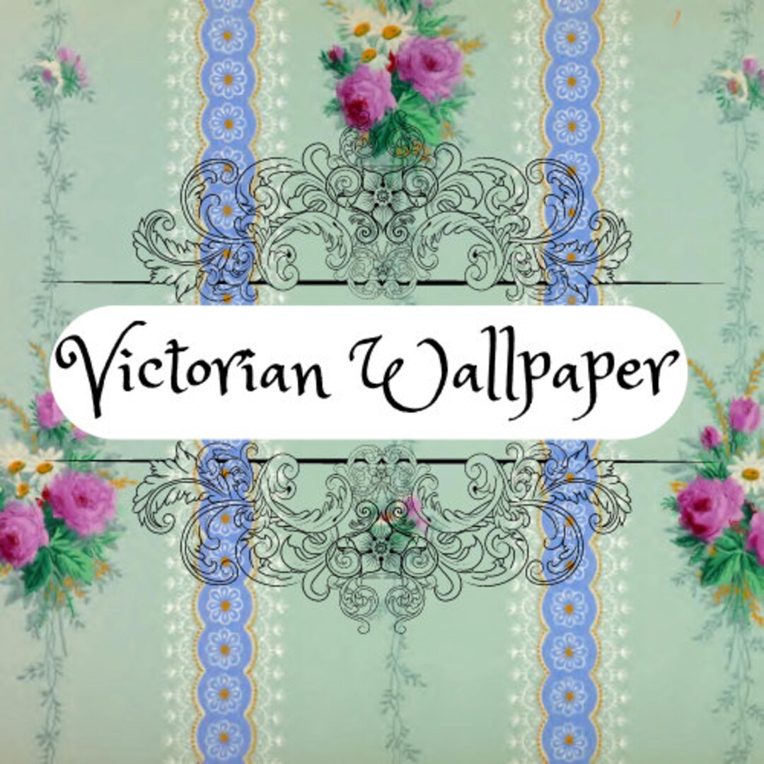 Victorian Floral Wallpaper Arsenic Green Scheele's Etsy