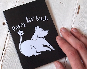 Poodle notebook with lined pages