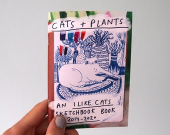 Cats and Plants sketchbook book