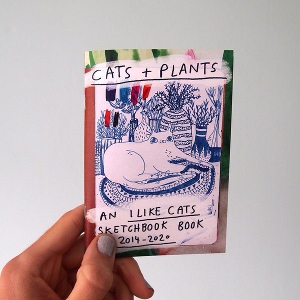 Cats and Plants sketchbook book