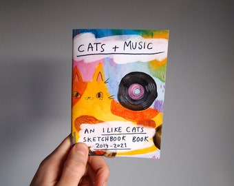 Cats and Music sketchbook book