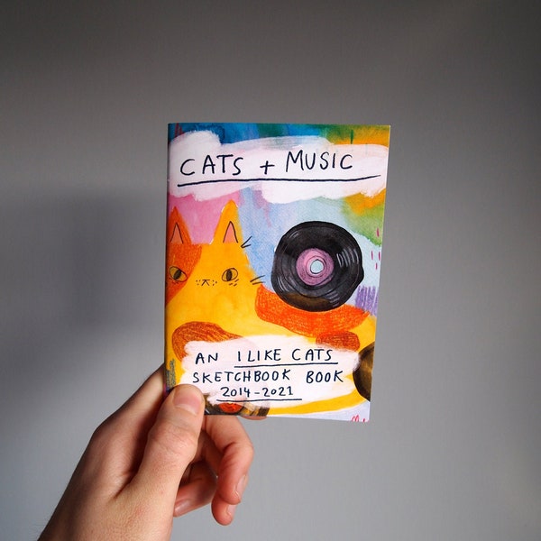 Cats and Music sketchbook book