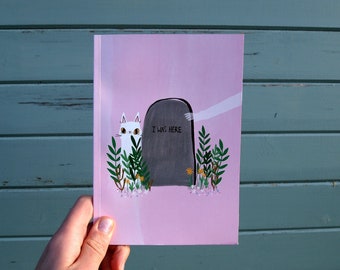 I Was Here - A Cemetery Journal illustrated book
