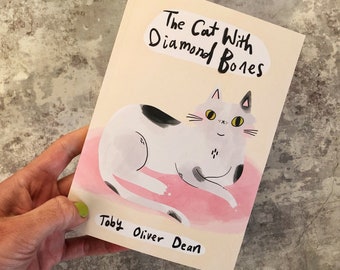 The Cat with Diamond Bones book, Graphic novel, story picturebook