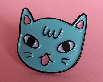 Sassy Cat enamel lapel pin - Cat pin - Enamel pin - Enamel cat pin - I like cats - Cat lapel pin - Cat jewellery - Cat gifts - Cats - Cat