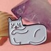 White Cat enamel lapel pin - Cat pin - Enamel pin - Enamel cat pin - I like cats - Cat lapel pin - Cat jewellery - Cat gifts - Cats - Cat