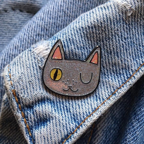 Emaille Katze Anstecknadel - Katze - Emaille-Pin - Emaille Katze Stift - ich mag Katzen - Katze Revers Stift - Katze-Schmuck - Katzengeschenke - Katzen - Katze - Pin