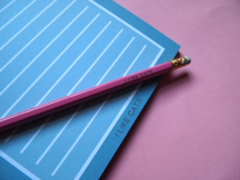 Cat NotePad Cat notebook I like cats Notebook Cat book paper Cats Notepad Cat List Pad Lists Cats