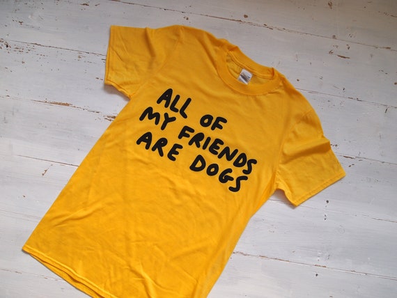 Dogs Yellow T-shirt - Etsy 