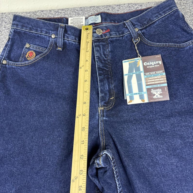 Wrangler 20x Calgary Relaxed Fit para mujer, tallas 15, 16, 36 x 33, tiro alto, nuevos con etiquetas. imagen 6