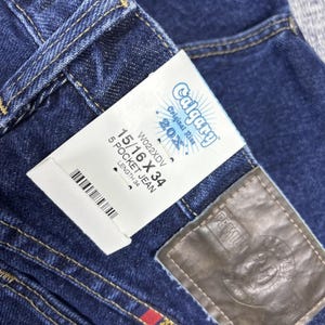 Wrangler 20x Calgary Relaxed Fit para mujer, tallas 15, 16, 36 x 33, tiro alto, nuevos con etiquetas. imagen 8