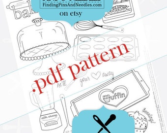 Sweetie Pie Hand Embroidery pdf Pattern