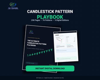 Handboek met candlestickpatronen: 76 handelsstrategieën, instapmomenten, stop-loss orders en een risicogids.