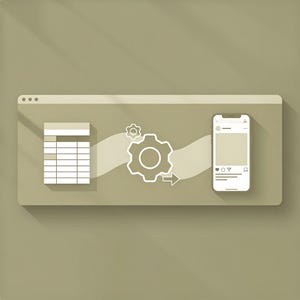 Instagram Automation Template Make.com AI Content Generator Daily Auto Poster Small Business Social Media Tool Instant Download