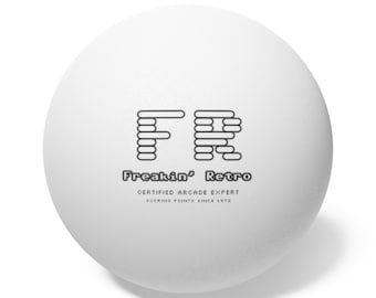 Freakin' Retro - Certified Arcade Expert Ping Pong Balls, 6 pcs