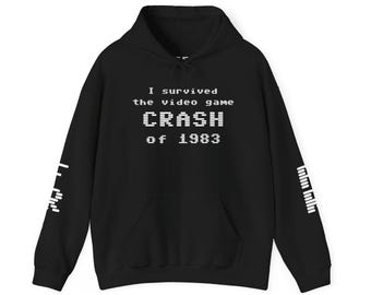 I Survived the Video Game Crash of 1983 Hoodie | Retro Gaming History