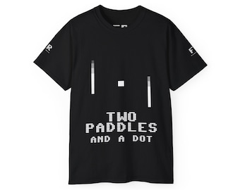 Two Paddles and a Dot Minimalist Tee