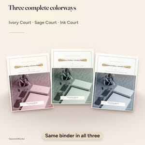 Courthouse Wedding Celebration Planner | Canva Template + Fillable PDF image 5