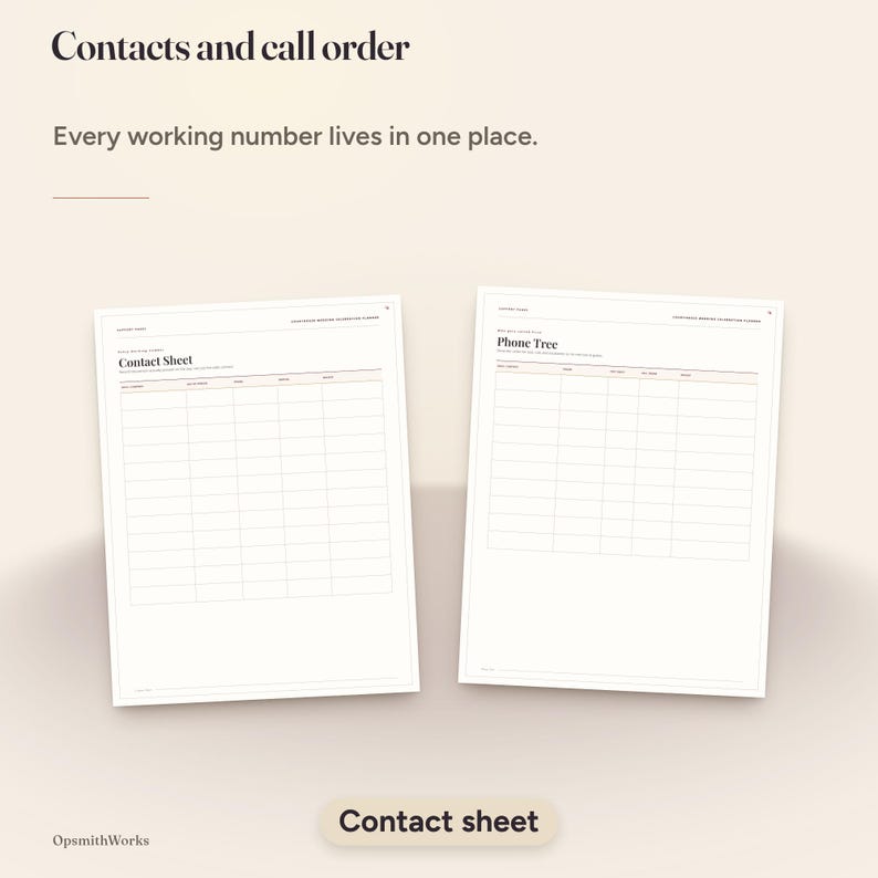 Courthouse Wedding Celebration Planner | Canva Template + Fillable PDF image 12