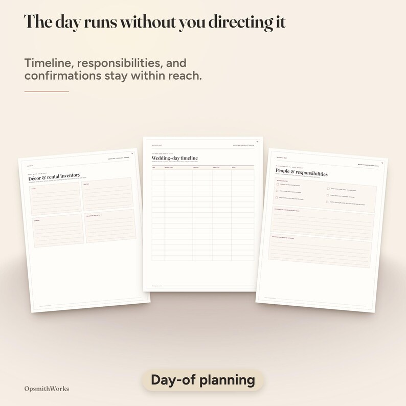 Wedding Checklist Printable — Complete Planning Checklist | Canva Template + Fillable PDF image 13