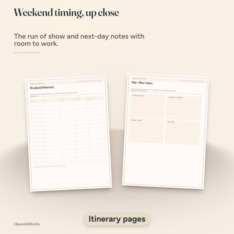 Destination Wedding Planner Binder | Canva Template + Fillable PDF image 18