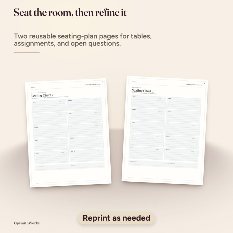 Hochzeits-Zeitplan-Ordner – 12-Monats-Planungscheckliste | Canva-Vorlage + ausfüllbares PDF Bild 14