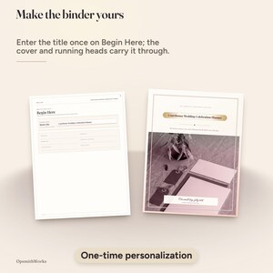 Courthouse Wedding Celebration Planner | Canva Template + Fillable PDF image 11