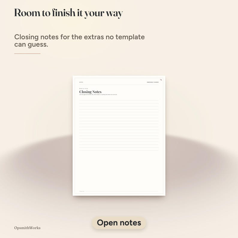 Emergency Binder — Household Ready Binder | Fillable PDF + Canva image 10