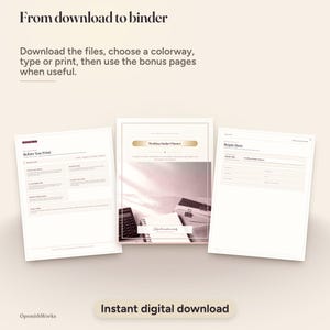 Wedding Budget Planner — Complete Cost Binder | Fillable PDF + Canva Template image 16