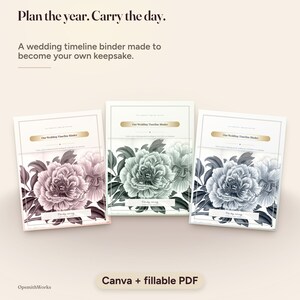 Hochzeits-Zeitplan-Ordner – 12-Monats-Planungscheckliste | Canva-Vorlage + ausfüllbares PDF Bild 20