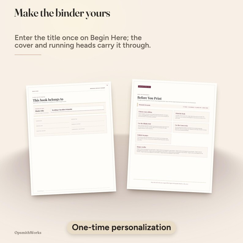 Wedding Checklist Printable — Complete Planning Checklist | Canva Template + Fillable PDF image 9