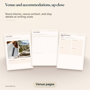 Destination Wedding Planner Binder | Canva Template + Fillable PDF image 17